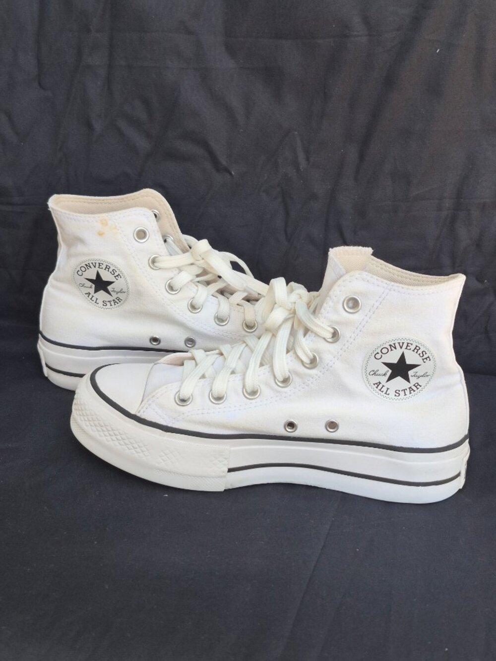 CONVERSE Chuck Taylor All Star Platform High Top White Women Sneakers Size 6.5
